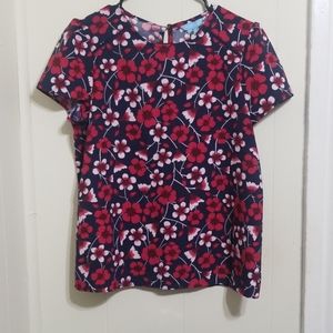 NWOT! Draper James Multi Floral Printed Blouse